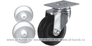 Колесо поворотное с площадкой Lema CE2-TPA-65-55-3