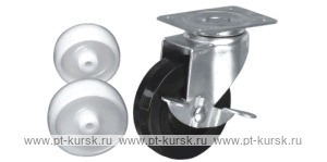 Колесо поворотное с площадкой Lema CE2-TPA-75-60-C3