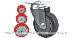 Колесо поворотное с площадкой Lema EI2-TPU-75-90-6